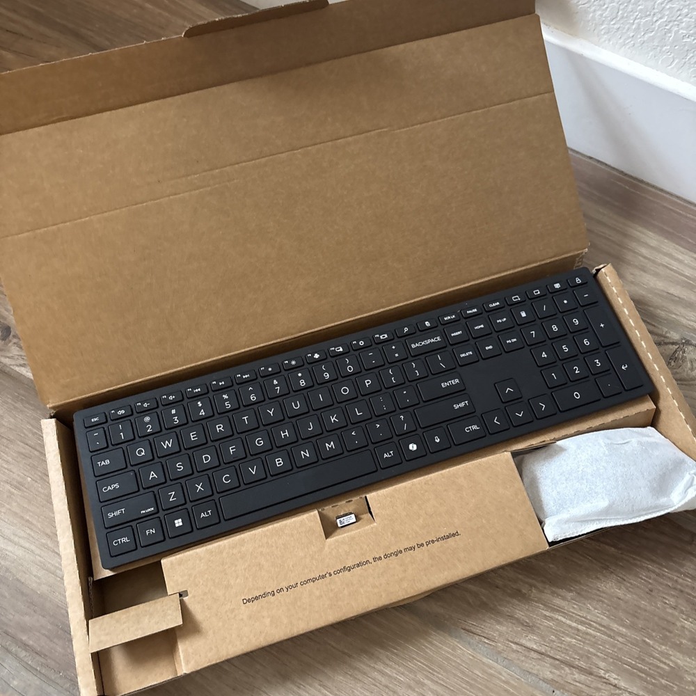 HP Wireless Keyboard + Mouse Combo w/ USB Dongle HSA-P001D HSAP001D New